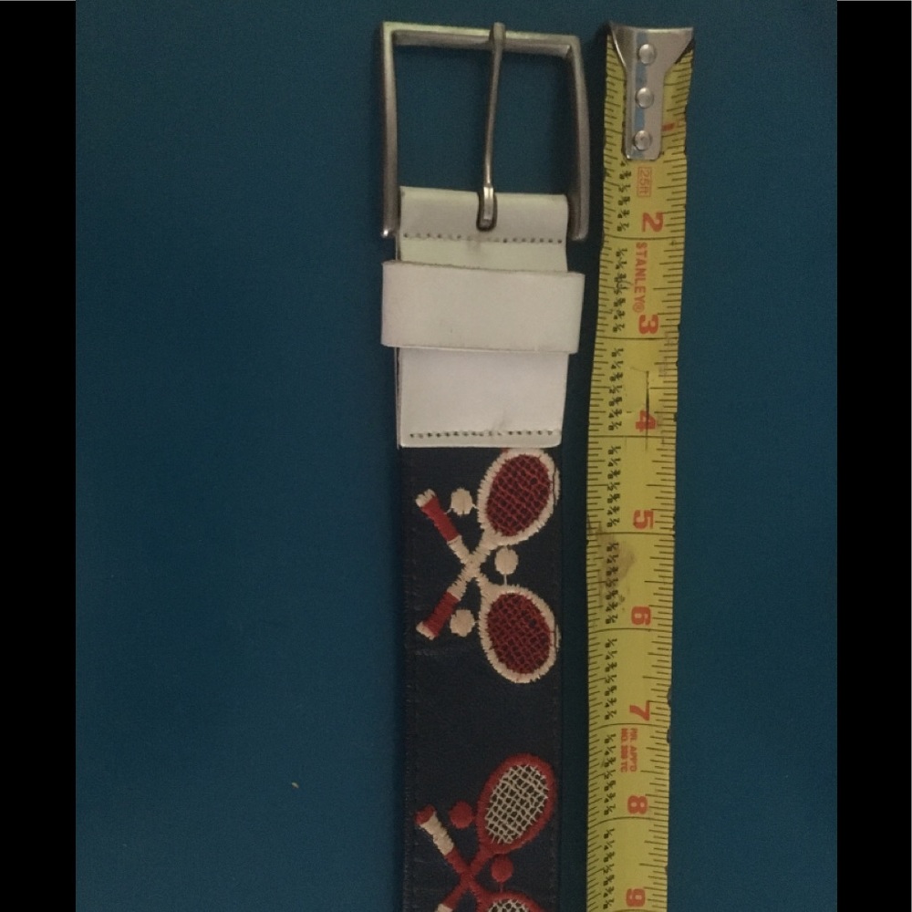 Vintage Tennis Pattern Belt - Picture 5 of 6